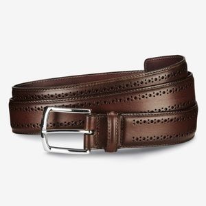 Allen Edmonds Dark Chili Manistee Dress Belt